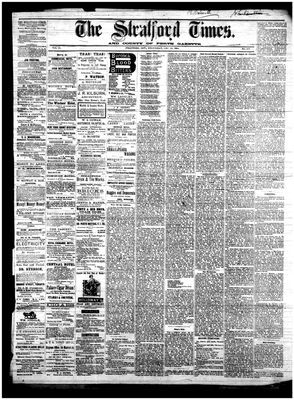 Stratford Times, 24 Dec 1884