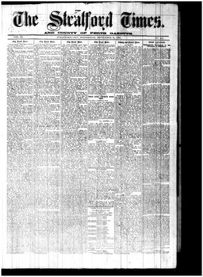 Stratford Times, 29 Sep 1886