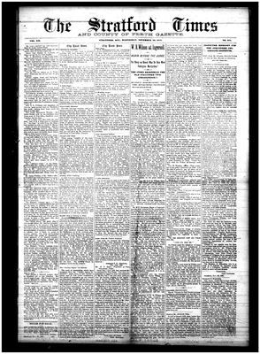 Stratford Times, 30 Nov 1887