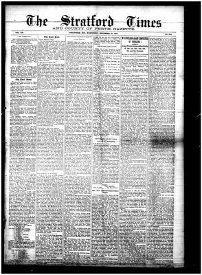 Stratford Times, 28 Dec 1887