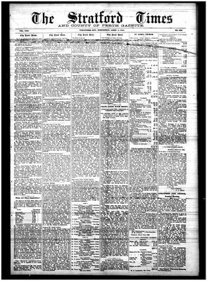 Stratford Times, 4 Apr 1888