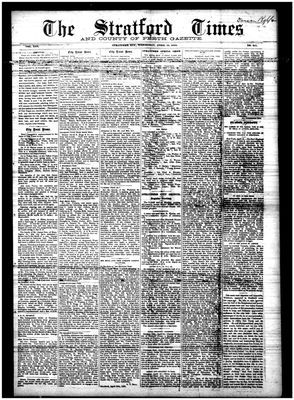 Stratford Times, 18 Apr 1888