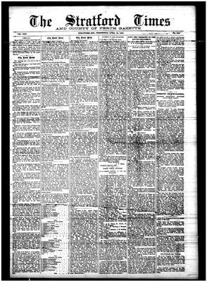 Stratford Times, 25 Apr 1888