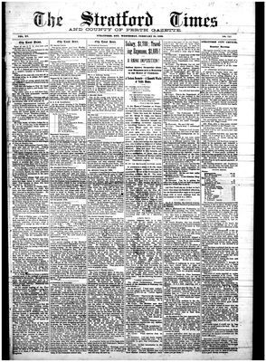 Stratford Times, 19 Feb 1890