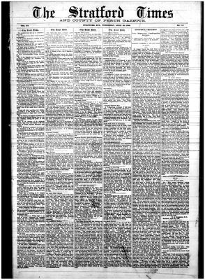 Stratford Times, 30 Apr 1890