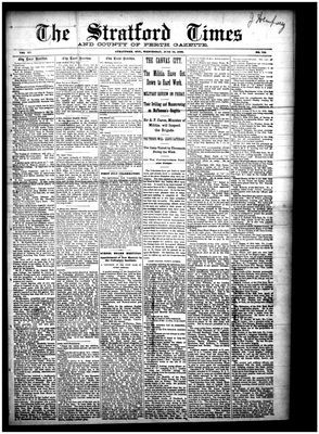 Stratford Times, 25 Jun 1890