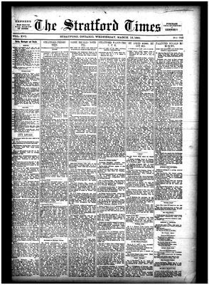 Stratford Times, 18 Mar 1891