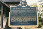 Historic Plaque of Rosseau-Nipissing Road