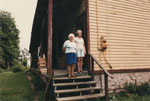 Amy Beley Jackson and Lillie Lindsey at the Original Beley Home