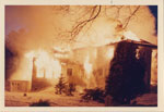 Rosseau Lake College, formerly The Eaton's Estate ablaze