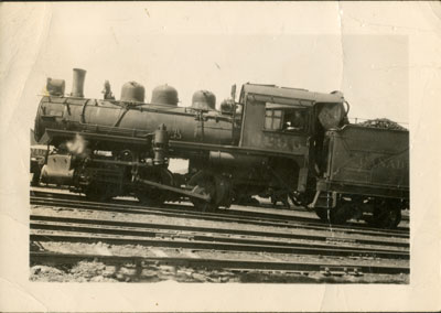 Stanley Hunziger in C.P.R. Locomotive 6296