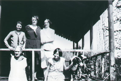 Thompson group on porch