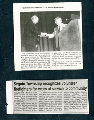 Recognizing Volunteers
