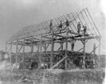 Maeck's Mill (under construction), Deer Lake, circa 1900