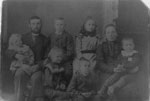 Albert Egger, Louise Sohm, and family, circa 1885