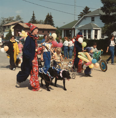 Procession of Clown, South River Agricultural Society Fall Fair Parade, 1984