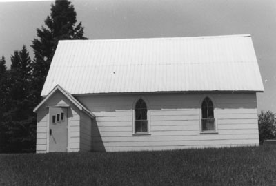 Exterior of St. John's Anglican Church at Eagle Lake
