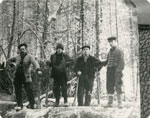 Postcard of Loggers in Turn of the Century South River