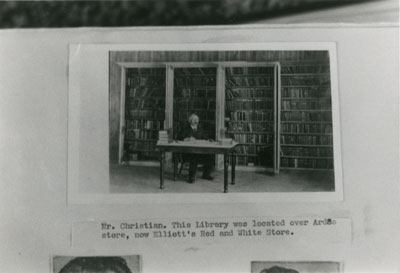 One of South River's First Libraries and One of its First Librarians Mr. Christian