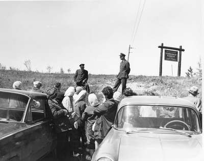 District Forester, M. Adamson, Speaking At Official Opening Of Machar Township Agreement Forest, May 20, 1964