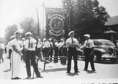 Orange Lodge - 1108 Members Prepare for July 12, 1938 Parade in South River