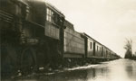 Black and White Photograph of a Train, circa 1920