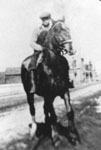 Man on horse, circa 1920
