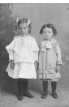 Portrait Photograph of Two Young Girls, circa 1890