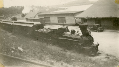 First Train Passing Through to the North