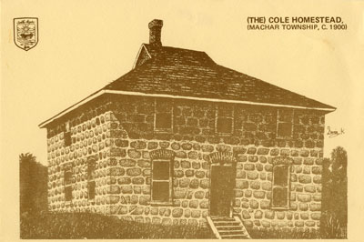 The Cole Homstead, Machar Township, circa 1900