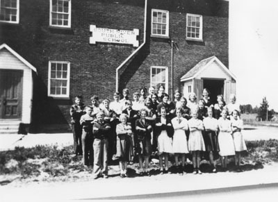 South River Public School Arms Crossed Group Picture, circa 1950