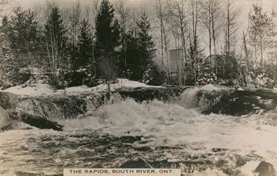 Postcard of The Rapids South River, circa 1920