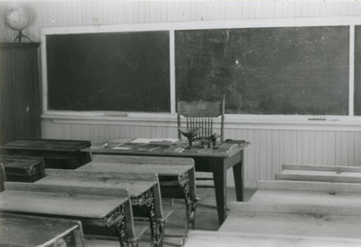 One Room School with Teacher's Desk