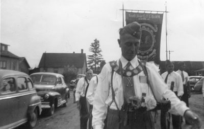 Orange Lodge Parade in South River, circa 1940