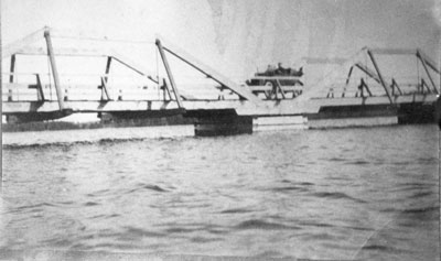 Eagle Lake Narrows Bridge on Construction, circa 1920