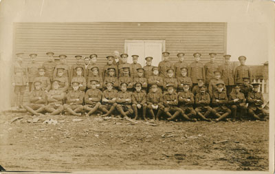 Soldiers at South River, Postcard, circa 1915