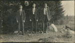 Fred Sohm, Ed Russell & Fred Ulrich Standing, circa 1920