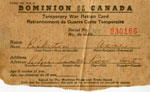 Anne Pinkerton's Temporary War Ration Card, South River