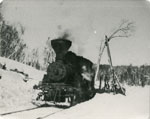 Train Switching to get a Log, circa 1930