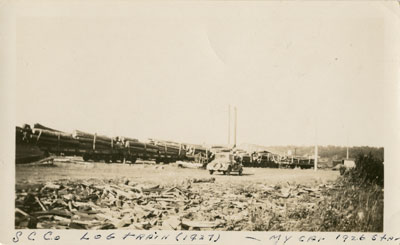 Standard Chemical Company Log Train, 1927