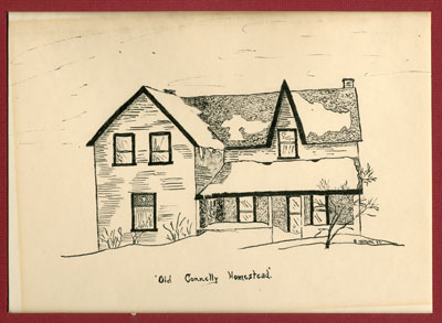 Sketching of Old Connelly Homestead, South River
