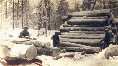 Loading a Sleigh from a Log Dump