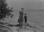 Lily Faulkner & Bert Anderson at Water's Edge, circa 1920