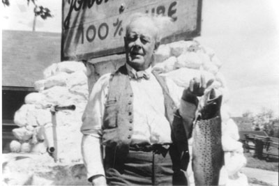 J. P. Johnstone with Fish, circa 1910