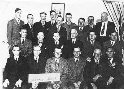 Group Photograph of The Lion's Club, circa 1960