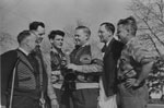 Six Men with a Trophy, circa 1950