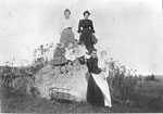 The Harrison Family on a Rock, circa 1903
