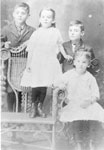 Jim, Joe, Marjorie, and Hazel Parkes, circa 1900
