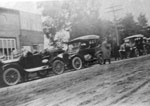 A Line of Cars on a Sundridge Street, circa 1915
