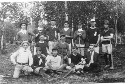 Pioneer Lacrosse Team, Sundridge, circa 1900